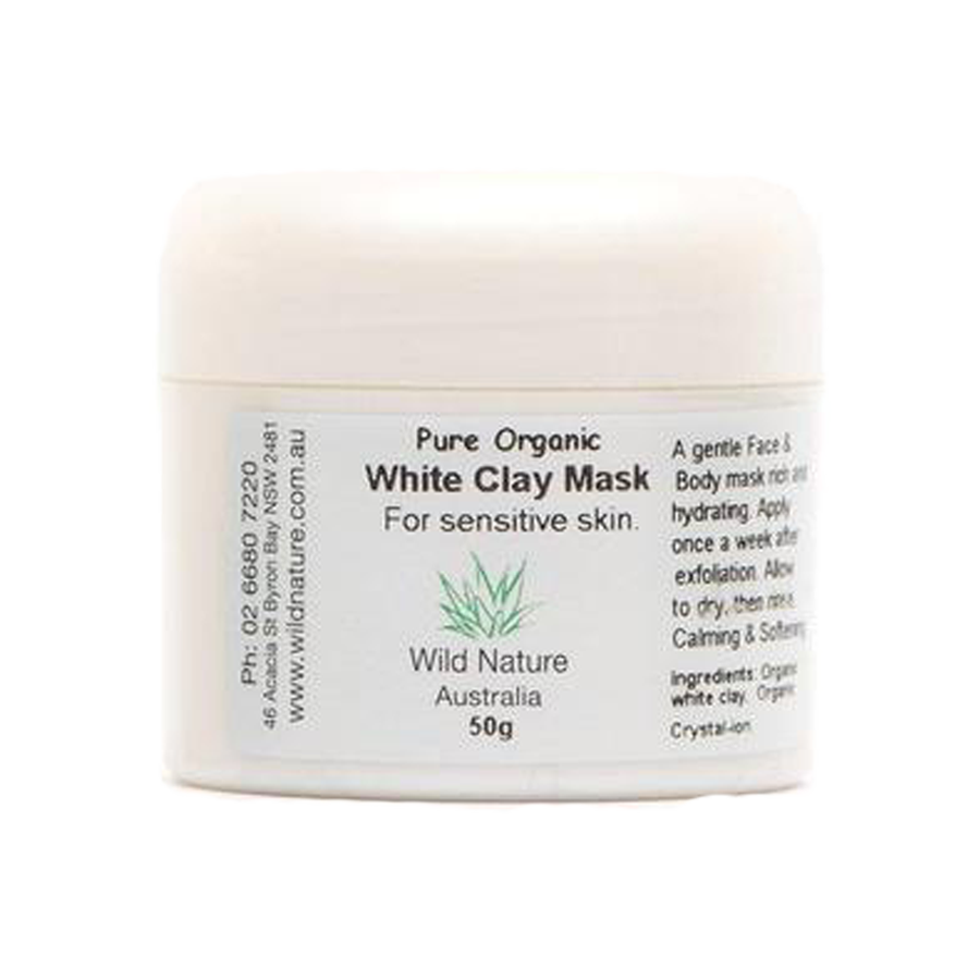 WHITE Organic Clay Mask
